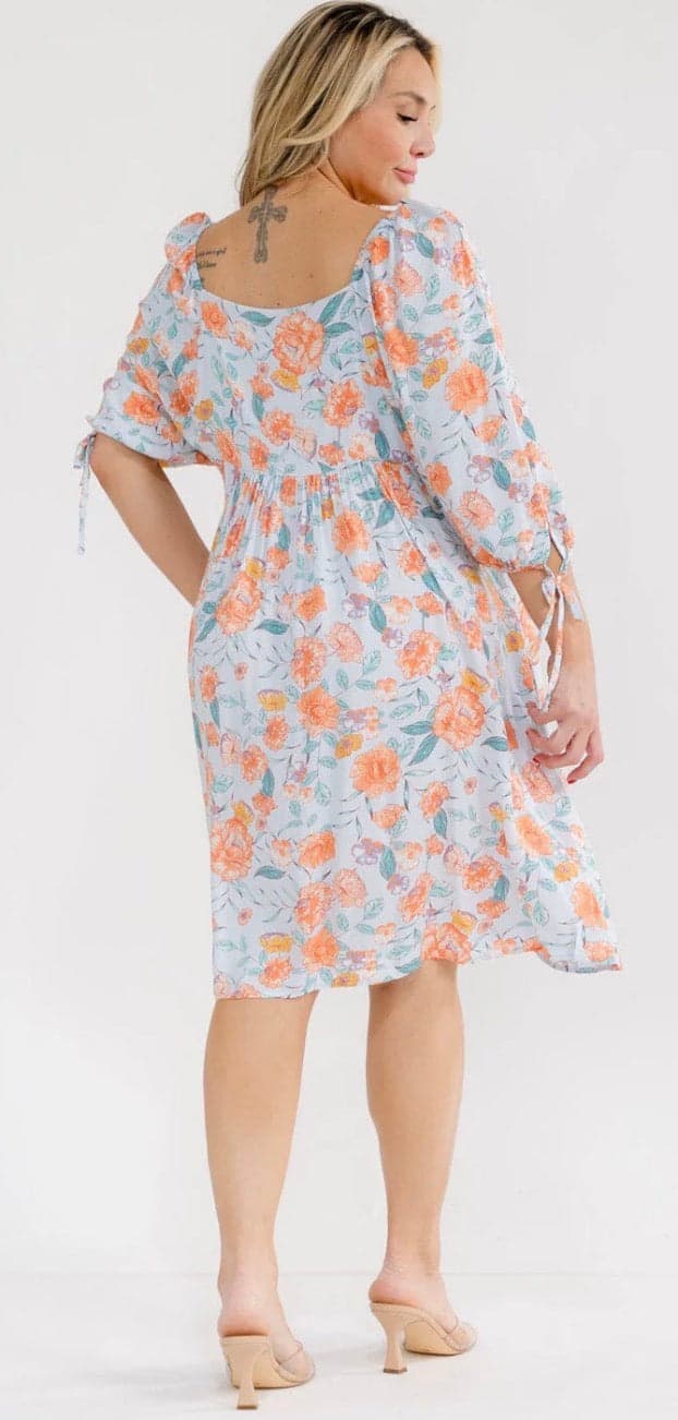 Peach Blossom Breeze Dress - 2X - Thumbnail 2