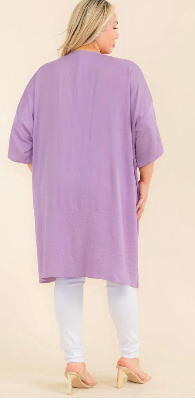 Lavender Ease Cardigan - 3X - Thumbnail 2