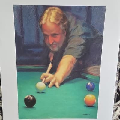 JoAnn Pearce Giclée Print Lot Limited Edition Numbered 2015 Billiards - Thumbnail 3