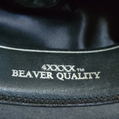 Baskins Rodeo King 4XXXX Beaver Gray Western Cowboy Hat w/ Braided Hatband - Thumbnail 4