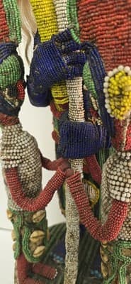 Yoruba beaded ceremonial crown altar headdress - Thumbnail 6