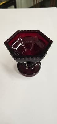 Avon Ruby Red Glass Glassware - Thumbnail 8
