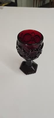 Avon Ruby Red Glass Glassware - Thumbnail 6