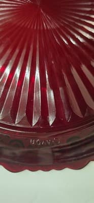 Avon Ruby Red Glass Glassware - Thumbnail 13
