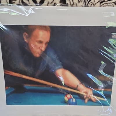JoAnn Pearce Bet'cha Bob Giclée Print Limited Edition Signed 2015 Billiards - Thumbnail 2