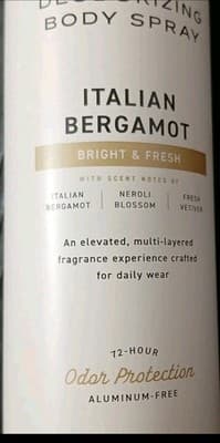Cremo Italian Bergamot Body Spray 3.5oz 72 Hour Odor Protection NWOB New! - Thumbnail 6
