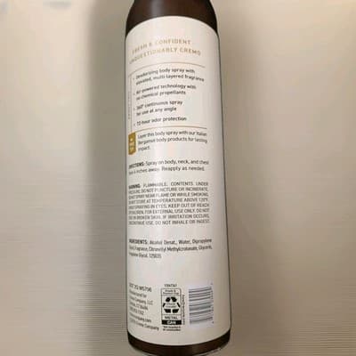 Cremo Italian Bergamot Body Spray 3.5oz 72 Hour Odor Protection NWOB New! - Thumbnail 2