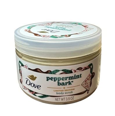 Dove Peppermint Bark Body Scrub Limited Edition Holiday Treats 3.5Oz *Retired* - Thumbnail 3