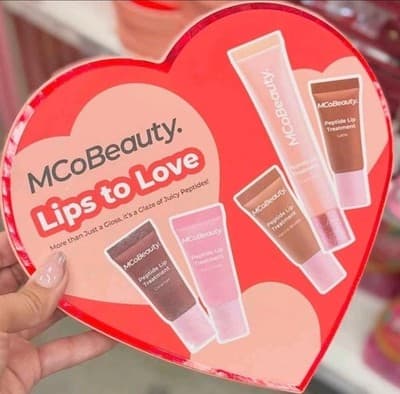 MCoBeauty Lips To Love 5pc Peptide Lip Set Gloss Balm Tint Gift Box New!!! - Thumbnail 5