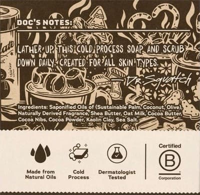 Dr. Squatch Hot Choccy (Chocolate) Limited Edition Bar Soap Medium Grit 5oz NIB! - Thumbnail 4