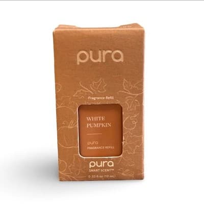 Pura White Pumpkin Smart Scent Fragrance Refill 0.33oz NEW Fall Scent NIB, Cozy! - Thumbnail 2