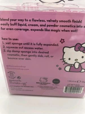 The Crème Shop x Hello Kitty Plush Blender Duo Makeup Sponges LE NIB NEW Sanrio! - Thumbnail 6
