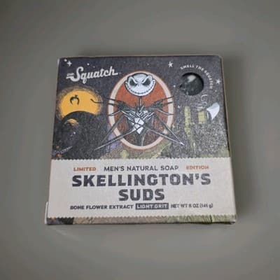 Dr Squatch Skellington's Suds 5oz Bar Soap Disney Nightmare Before Christmas NIP - Thumbnail 6