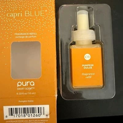 Capri Blue Pumpkin Dulce Pura Smart Scent Fragrance Refill 0.33oz NEW NIB Fall!! - Thumbnail 2