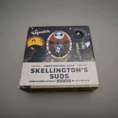 Dr Squatch Skellington's Suds 5oz Bar Soap Disney Nightmare Before Christmas NIP - Thumbnail 7