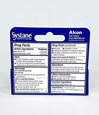 Systane Nighttime Lubricant Eye Ointment 3.5g Tube NIB EXP 09/2028 Sealed New!!! - Thumbnail 4