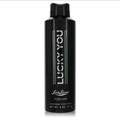 Lucky You For Him Deodorant Body Spray 6 Oz Men's Fragrance Fresh Scent New NWOB - Thumbnail 5
