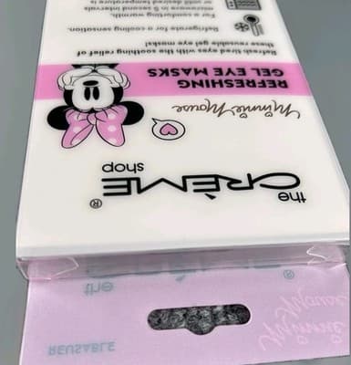 The Crème Shop Disney Minnie Mouse Gel Eye Masks Reusable Hot Cold NIB NEW Box! - Thumbnail 7