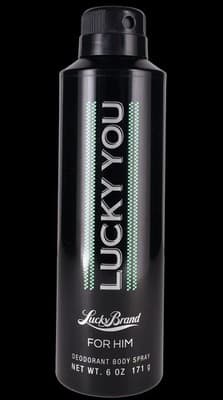 Lucky You For Him Deodorant Body Spray 6 Oz Men's Fragrance Fresh Scent New NWOB - Thumbnail 4