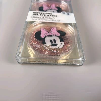 The Crème Shop Disney Minnie Mouse Gel Eye Masks Reusable Hot Cold NIB NEW Box! - Thumbnail 6