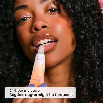 EOS 24 Hour Moisture Super Balm Strawberry Acai, Moisturizing Lip Mask, New!!! - Thumbnail 3