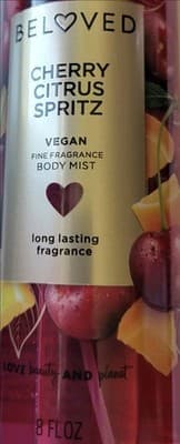 Beloved Cherry Citrus Spritz Body Mist 8oz Vegan Fine Fragrance Spray NEW Disc* - Thumbnail 3