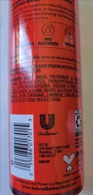 Beloved Cherry Citrus Spritz Body Mist 8oz Vegan Fine Fragrance Spray NEW Disc* - Thumbnail 5
