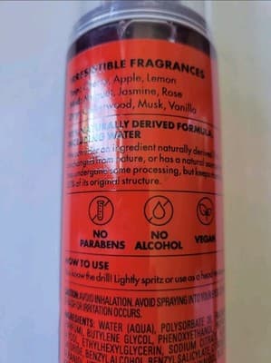 Beloved Cherry Citrus Spritz Body Mist 8oz Vegan Fine Fragrance Spray NEW Disc* - Thumbnail 6
