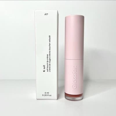 Glossier G Suit Soft Touch Lip Creme JET - .20 Fl Oz NEW In BOX! 🍒 Great Color! - Thumbnail 2