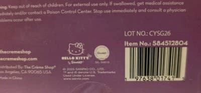 The Crème Shop Hello Kitty Cat Eye Purple Almond Press On Nails 28 Ct NIB NEW!!! - Thumbnail 6