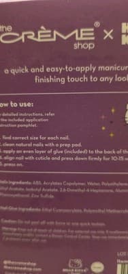 The Crème Shop Hello Kitty Cat Eye Purple Almond Press On Nails 28 Ct NIB NEW!!! - Thumbnail 8