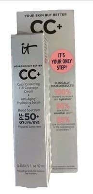 IT Cosmetics CC+ Cream Light SPF 50 Color Correcting Anti Aging Exp 09/2026 NEW! - Thumbnail 5
