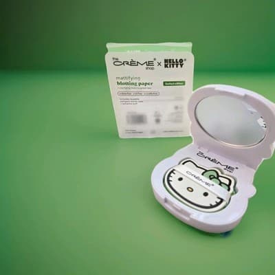 The Crème Shop Hello Kitty Matcha Mattifying Blotting Paper Oil Absorbing NEW!!! - Thumbnail 2