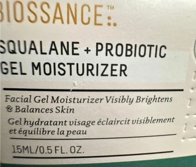 Biossance Squalane + Probiotic Gel Moisturizer Hydrating Face Cream NIB NEW!!! - Thumbnail 2