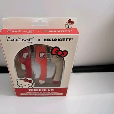 The Crème Shop Hello Kitty Prepped Up Dermaplane Sculpt Razors Red NIB NEW!!! - Thumbnail 7