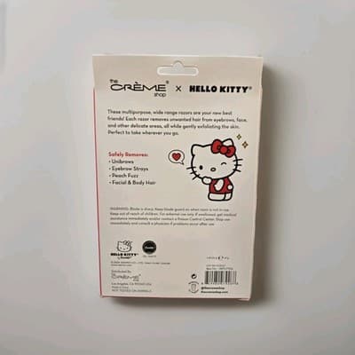 The Crème Shop Hello Kitty Prepped Up Dermaplane Sculpt Razors Red NIB NEW!!! - Thumbnail 6