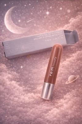 r.e.m. beauty On Your Collar Plumping Lip Gloss VCR Minty Vegan 0.28oz NIB NEW!! - Thumbnail 7