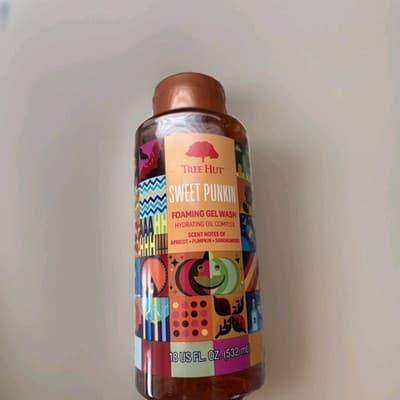 TREE HUT Foaming Gel Wash - Sweet Punkin - Hydrating Oil (18fl oz) Pumpkin NEW! - Thumbnail 6