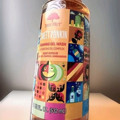 TREE HUT Foaming Gel Wash - Sweet Punkin - Hydrating Oil (18fl oz) Pumpkin NEW! - Thumbnail 8