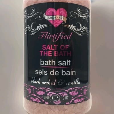 Hard Candy Flirtified Black Orchid Vanilla Bath Salt 21.9oz Soaking Salts NEW!!! - Thumbnail 2