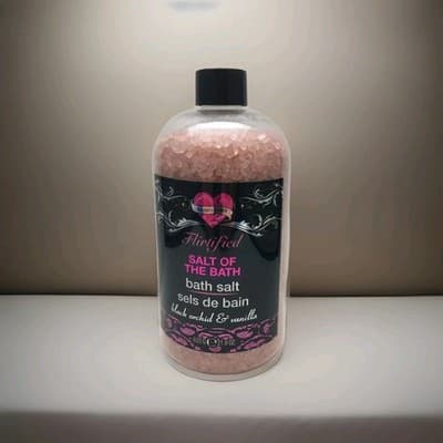 Hard Candy Flirtified Black Orchid Vanilla Bath Salt 21.9oz Soaking Salts NEW!!! - Thumbnail 5