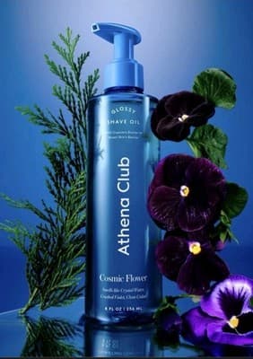 Athena Club Cosmic Flower Glossy Shave Oil Crystal Water Scent 8oz NEW - Thumbnail 4