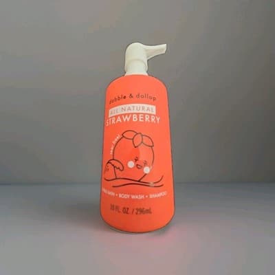 Dabble & Dollop Strawberry Body Wash 10oz All Natural Tear Free Kids NEW Natural - Thumbnail 7