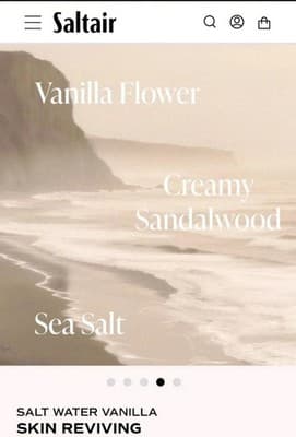 Saltair Salt Water Vanilla Serum Infused Body Wash 17oz Hydrating NEW! NIP! - Thumbnail 4