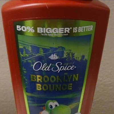 Old Spice Super Mario Bros Movie Brooklyn Bounce Body Face Wash 24oz NEW Yoshi!! - Thumbnail 2