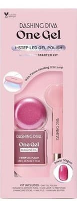 Dashing Diva One Gel Magnetic Starter Kit Villainous 9pc LED Lamp NIB NEW!!! - Thumbnail 2