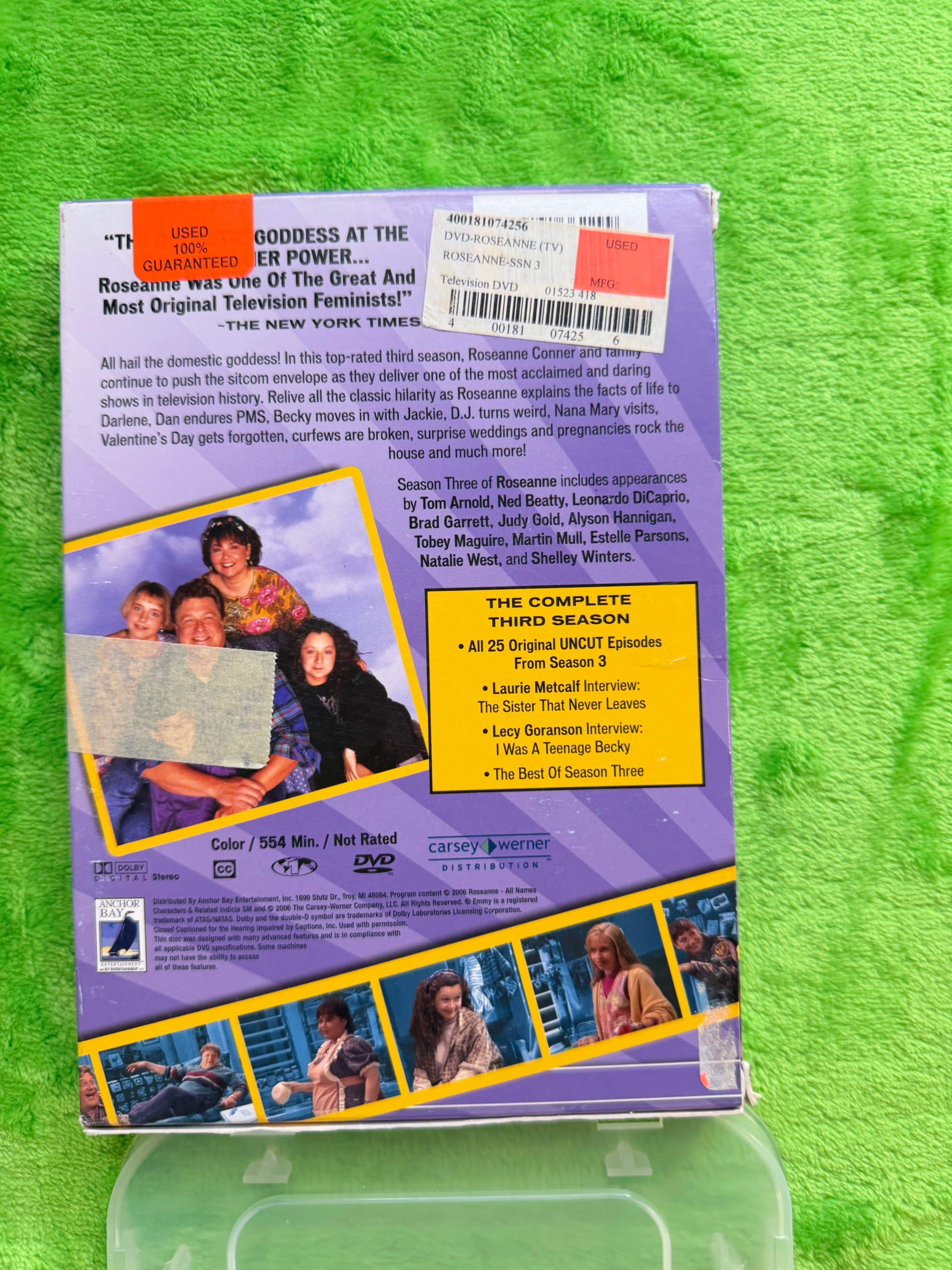 Roseanne Complete Third Season DVD 4-Disc Set 25 Episodes Uncut 2006 - Thumbnail 2