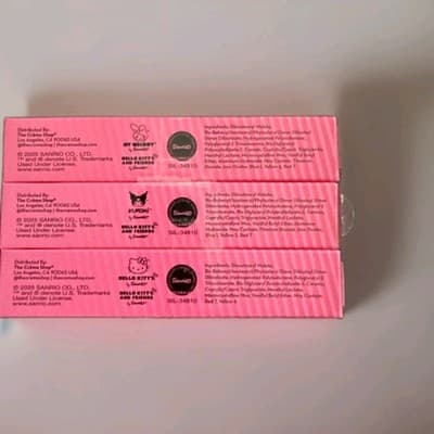 The Crème Shop Hello Kitty Glassy Kiss Lip Plumping Stick Set 3 NIB NEW In Box - Thumbnail 5