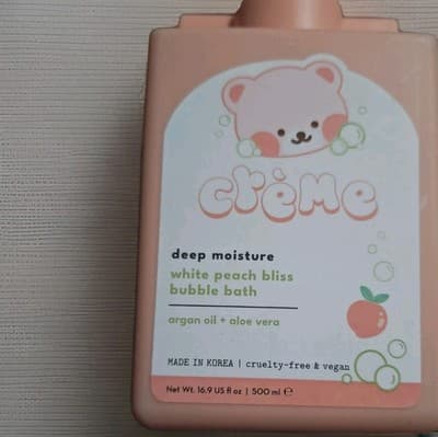 The Crème Shop White Peach Bliss Deep Moisture Bubble Bath 16.9oz Sealed NEW!!! - Thumbnail 2