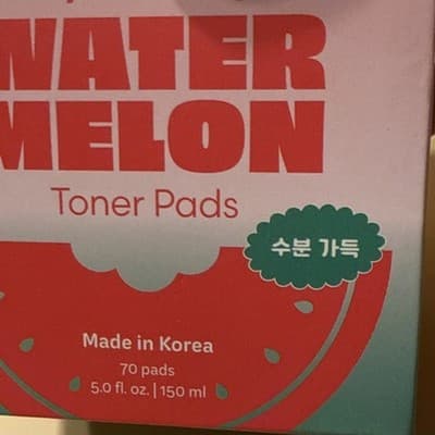 The Crème Shop Hydrating Watermelon Toner Pads Pink 70 Count NIB NEW In Box!!! - Thumbnail 2